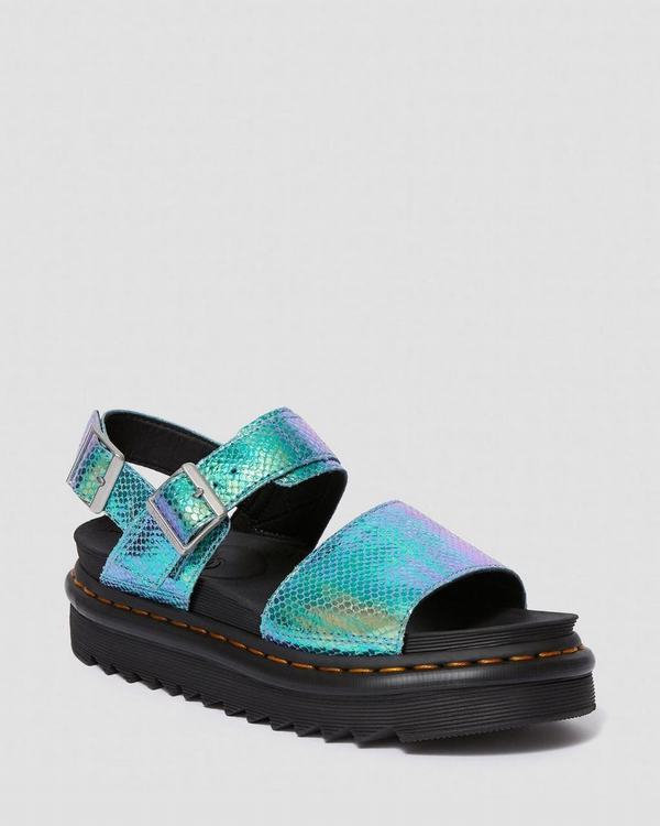 Dr Martens Dámské Sandály Voss Iridescent Blankyt, CZ-435628